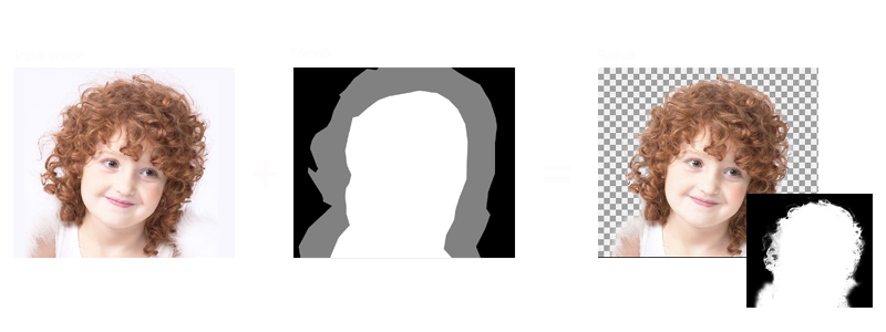 Trimap matting